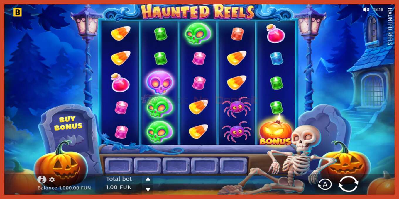 Slot screenshot: Haunted Reels no deposit, number - 2