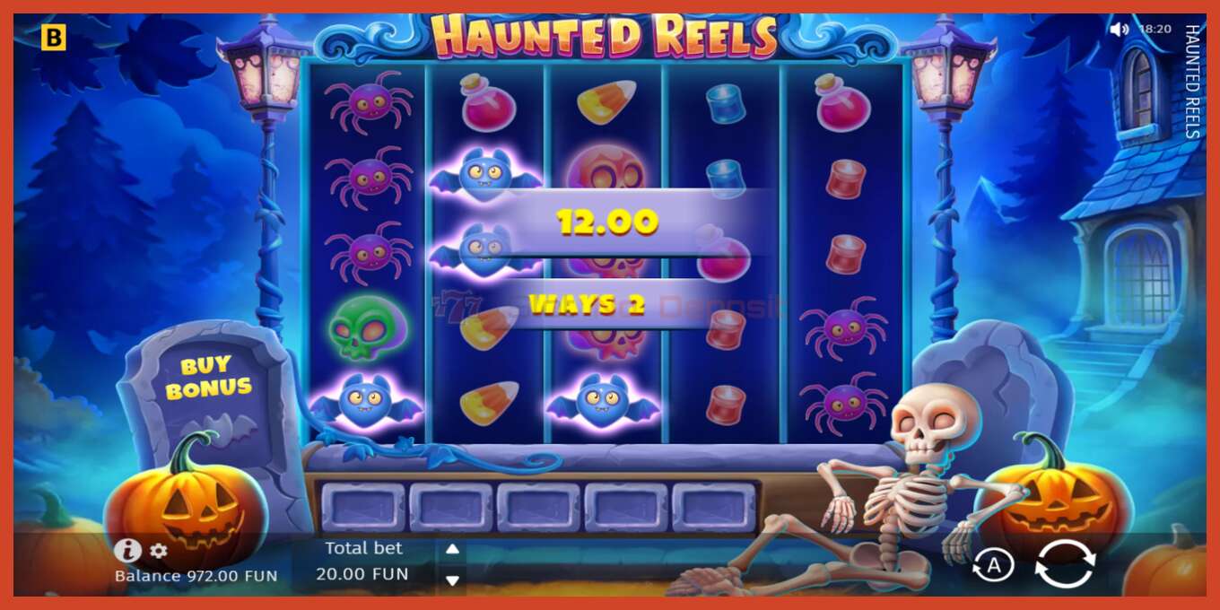 Slot screenshot: Haunted Reels no deposit, number - 3