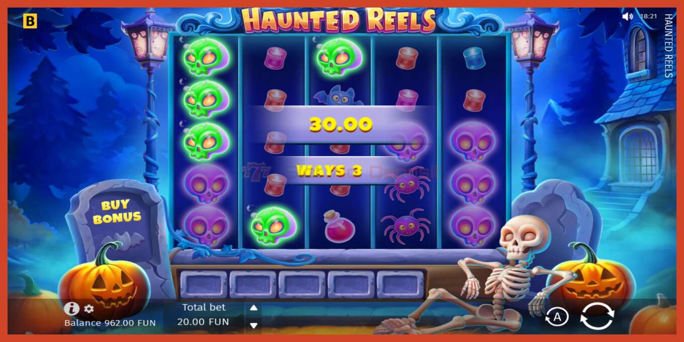 Slot screenshot: Haunted Reels no deposit, number - 4