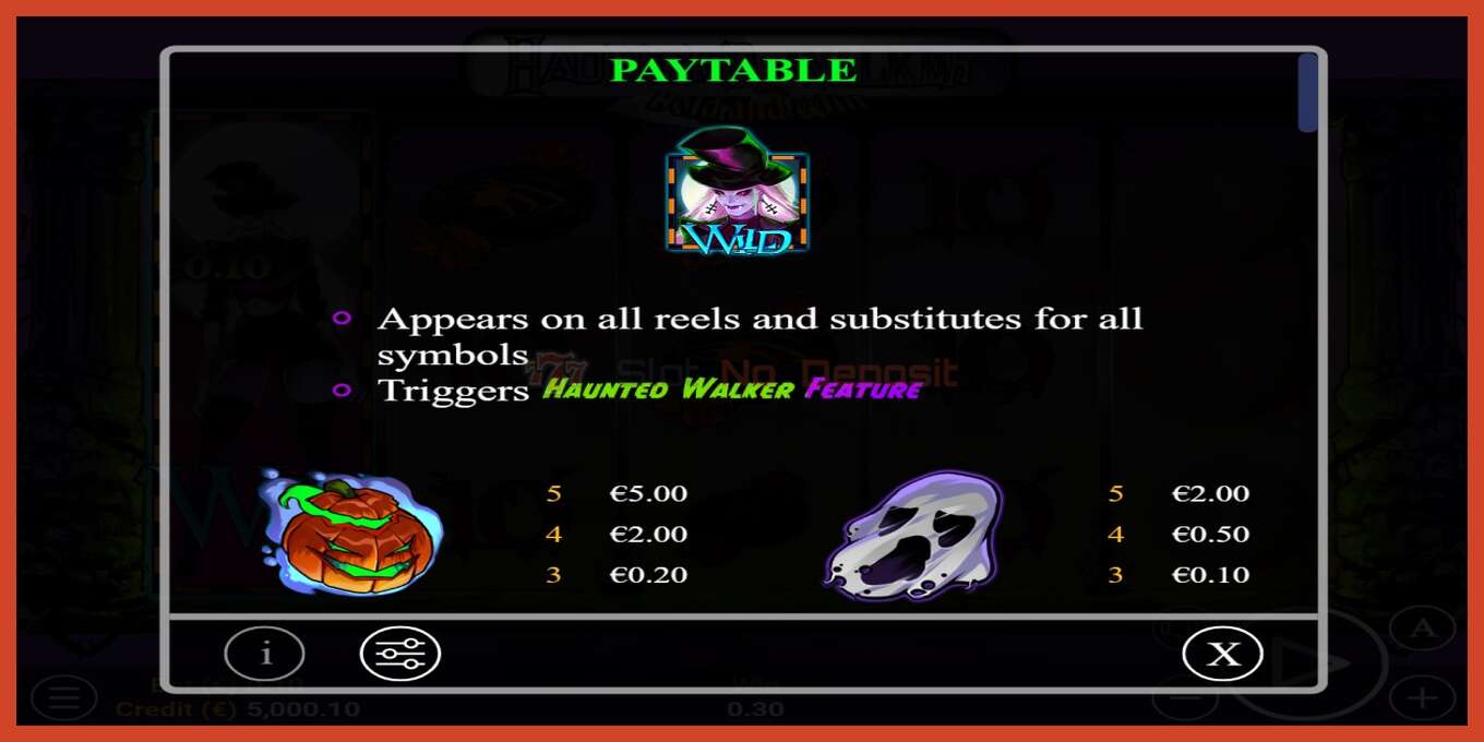 Slot screenshot: Haunted Walker 2 no deposit, number - 4