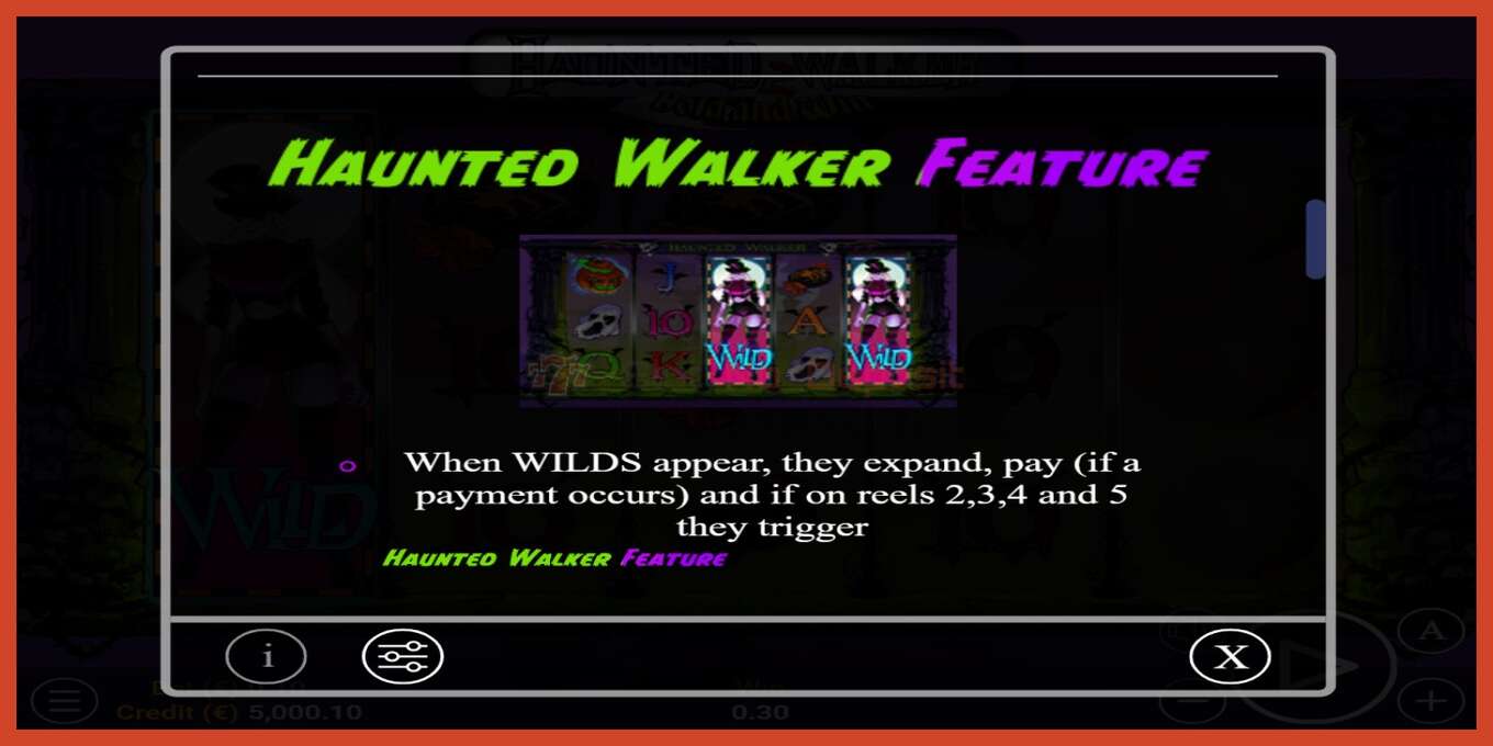 Slot screenshot: Haunted Walker 2 no deposit, number - 5