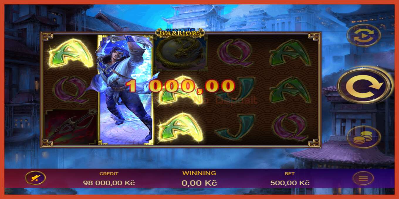 Slot screenshot: Heavenly Warriors no deposit, number - 2