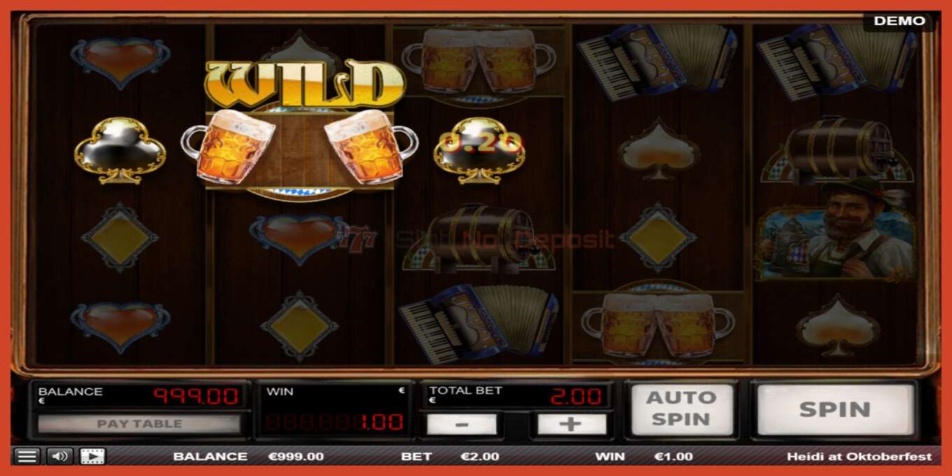 Slot screenshot: Heidi at Oktoberfest no deposit, number - 2