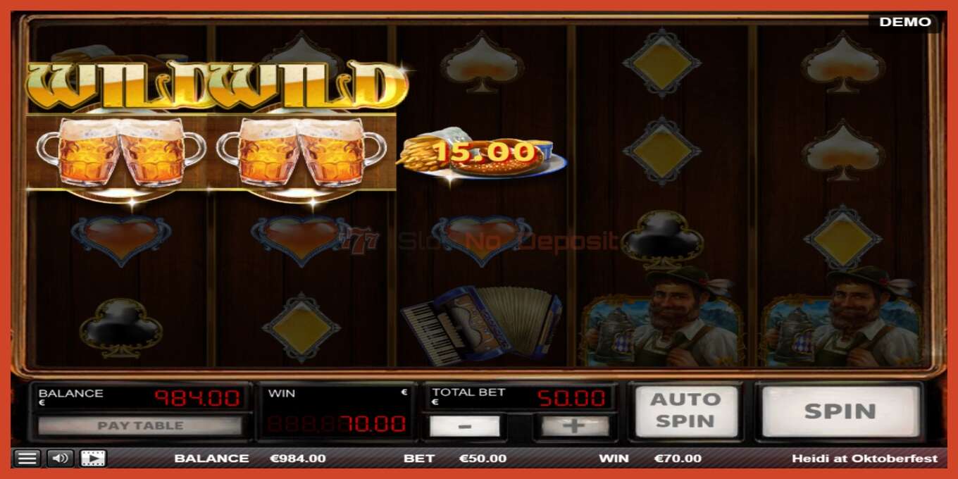 Slot screenshot: Heidi at Oktoberfest no deposit, number - 3