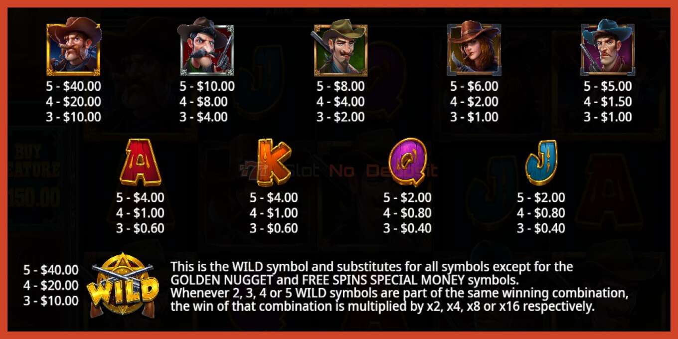 Slot screenshot: Heist for the Golden Nuggets no deposit, number - 4