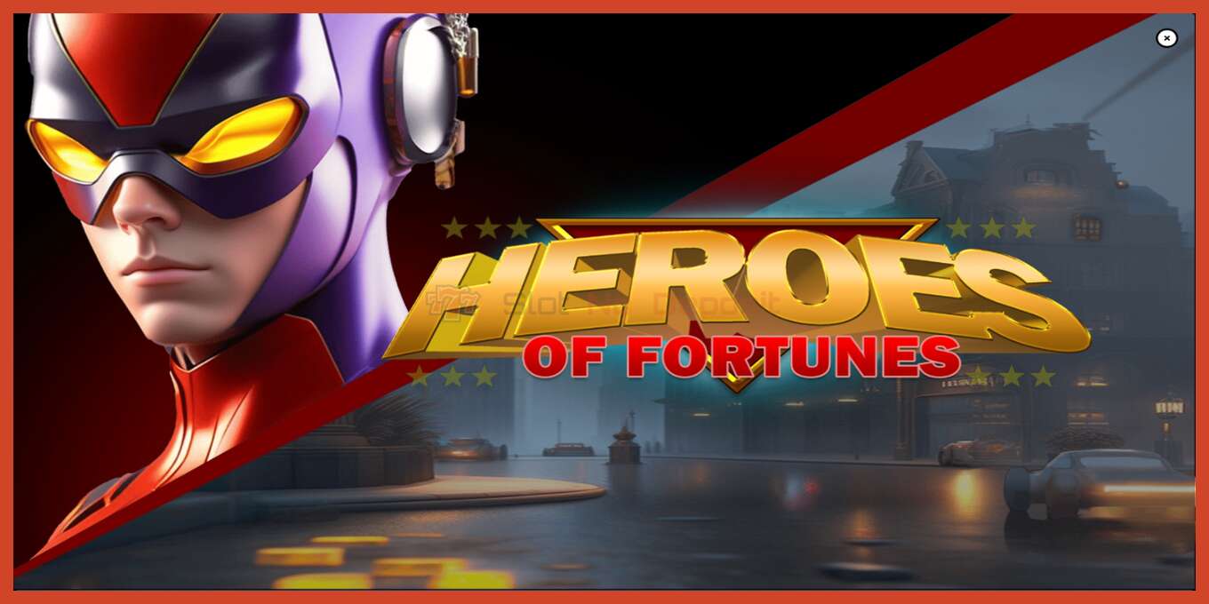 Slot screenshot: Heroes of Fortune no deposit, number - 1