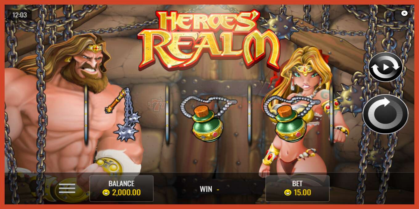 Slot screenshot: Heroes Realm no deposit, number - 2