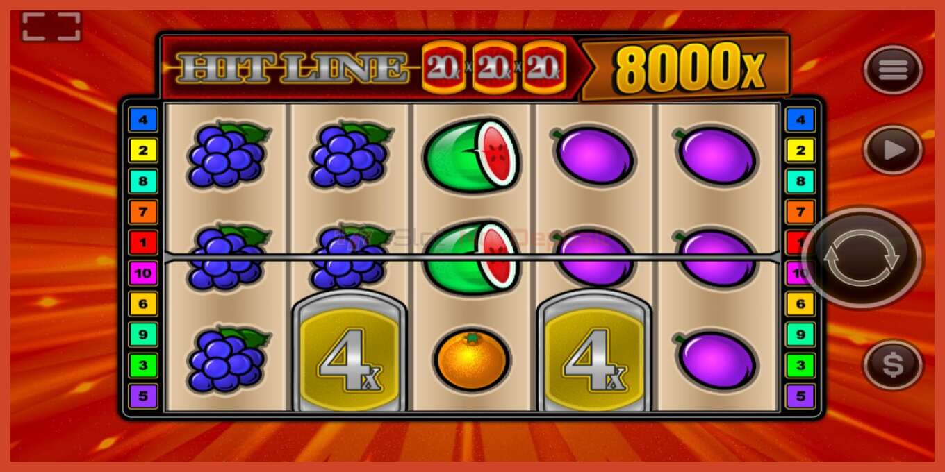 Slot screenshot: Hit Line no deposit, number - 3