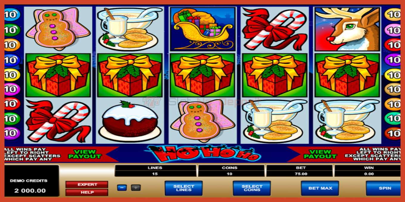 Slot screenshot: Ho Ho Ho no deposit, number - 1