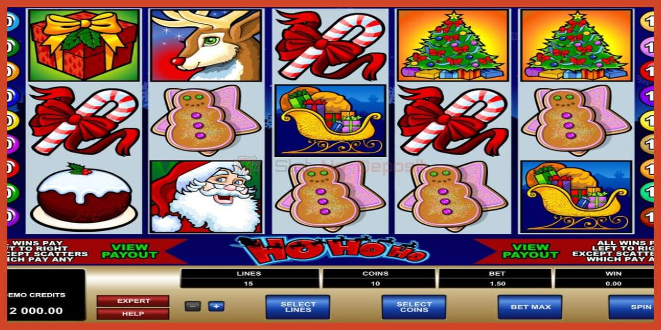 Slot screenshot: Ho Ho Ho no deposit, number - 2