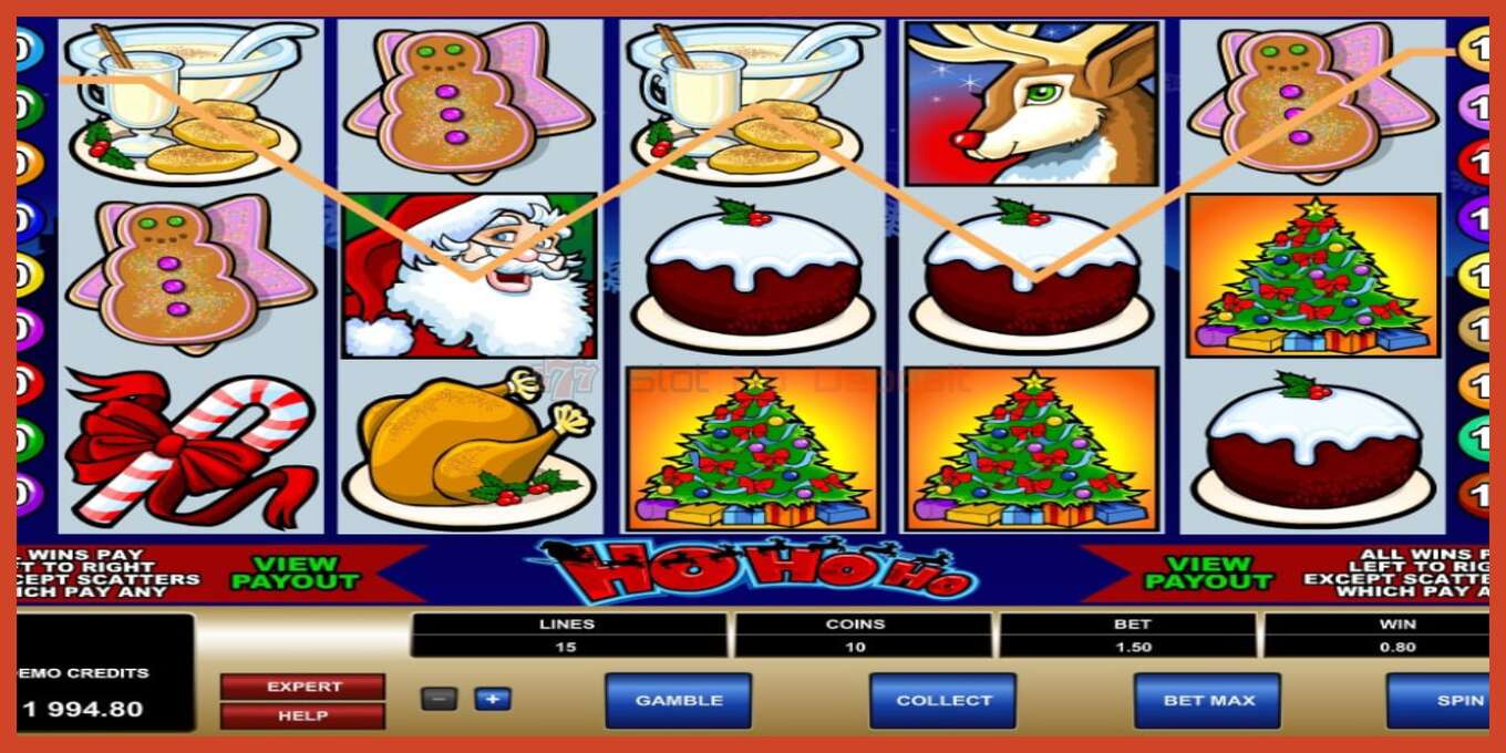 Slot screenshot: Ho Ho Ho no deposit, number - 3