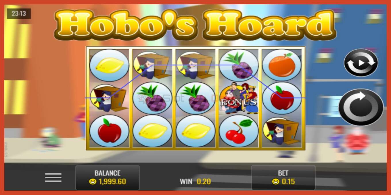 Slot screenshot: Hobo’s Hoard no deposit, number - 2