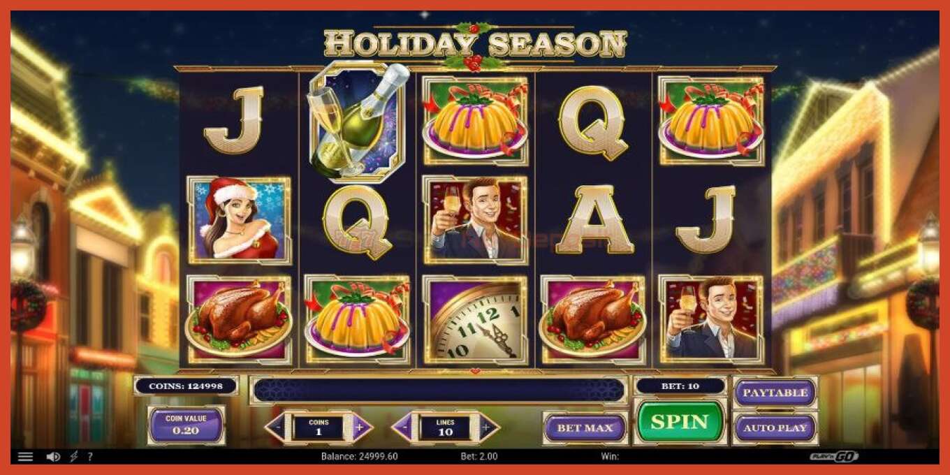 Slot screenshot: Holiday Season no deposit, number - 1