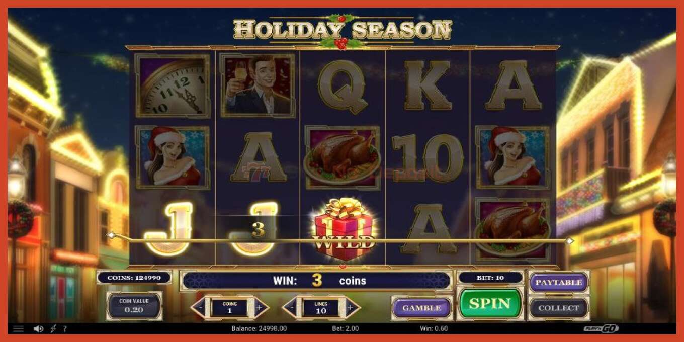 Slot screenshot: Holiday Season no deposit, number - 2