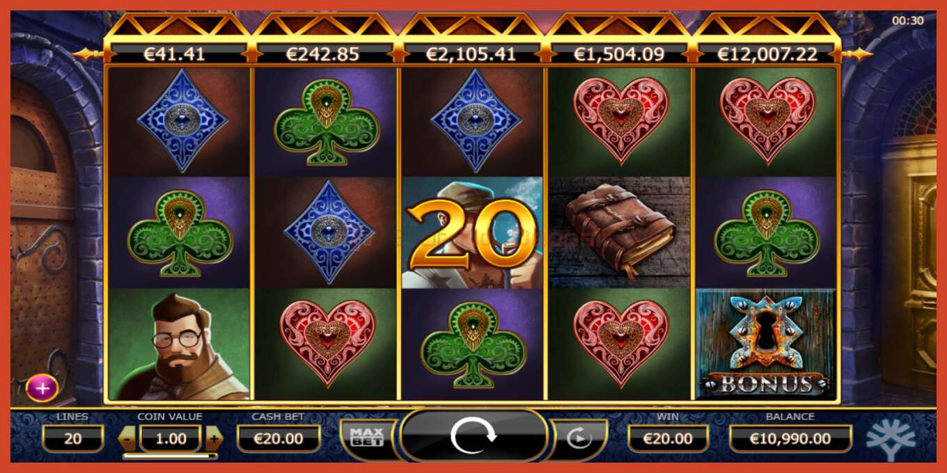 Slot screenshot: Holmes and the Stolen Stones no deposit, number - 3