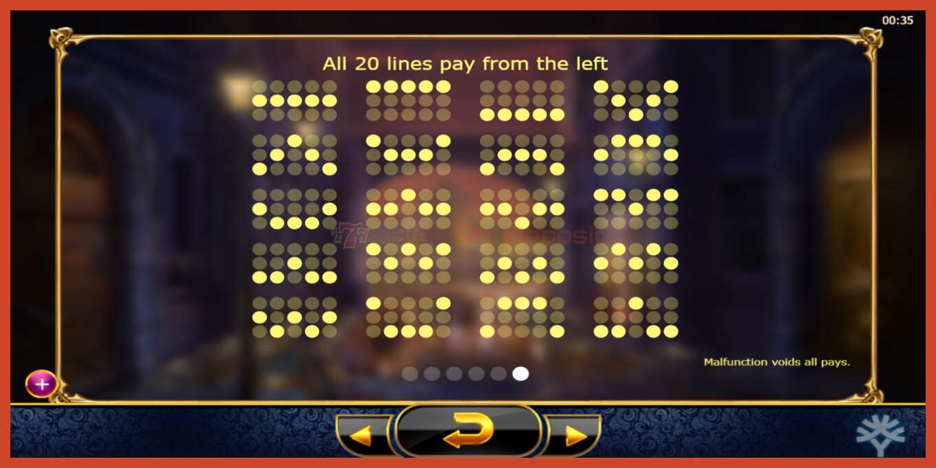 Slot screenshot: Holmes and the Stolen Stones no deposit, number - 7