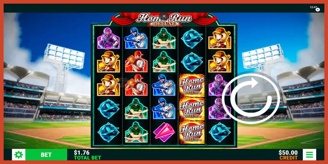 老虎机截图: Home Run Deluxe 没有押金, 数字 - 1