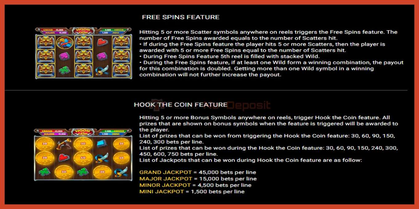 Slot screenshot: Hook the Cash no deposit, number - 7