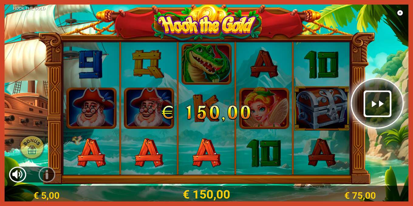 Slot screenshot: Hook The Gold no deposit, number - 4