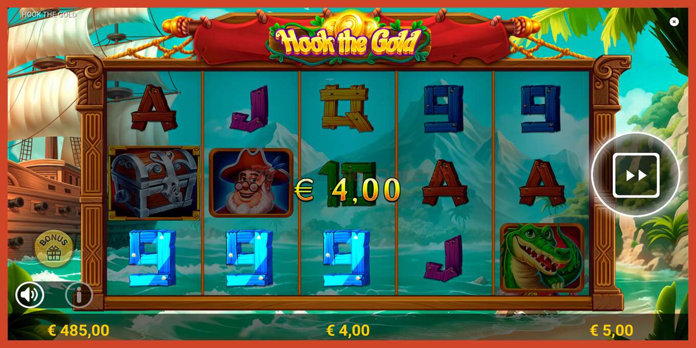 Slot screenshot: Hook The Gold no deposit, number - 5