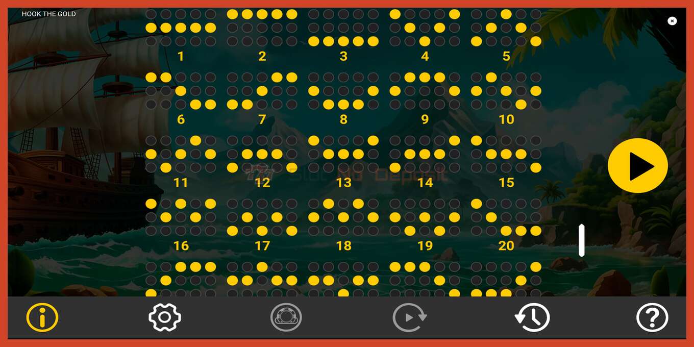 Slot screenshot: Hook The Gold no deposit, number - 7