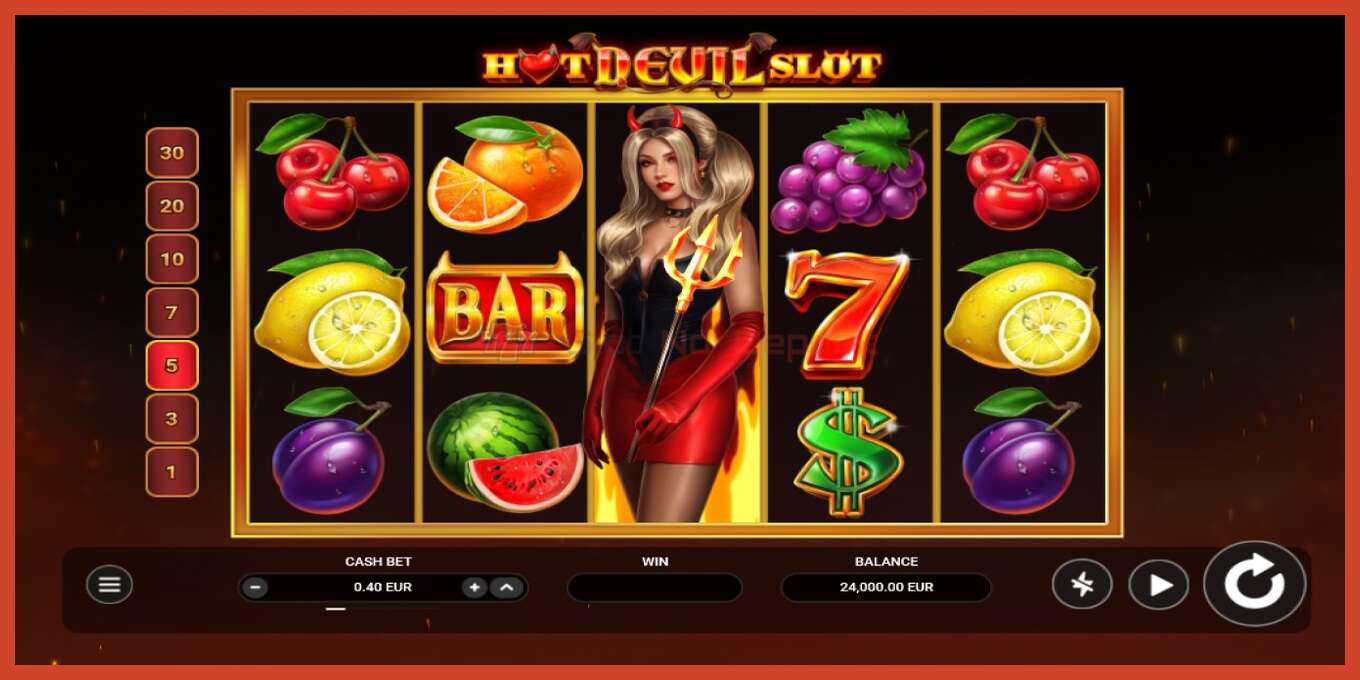 Slot screenshot: Hot Devil Slot bez depozita, broj - 1