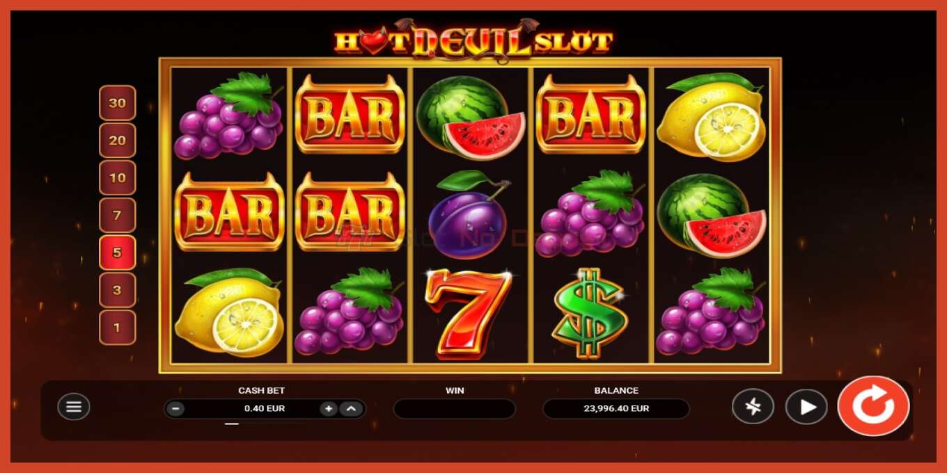 Slot screenshot: Hot Devil Slot bez depozita, broj - 3