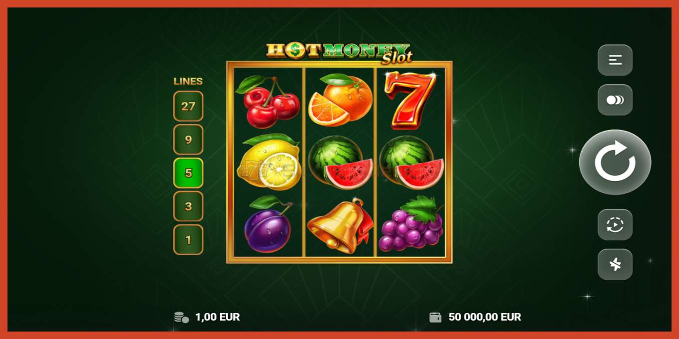 老虎机截图: Hot Money Slot 没有押金, 数字 - 2