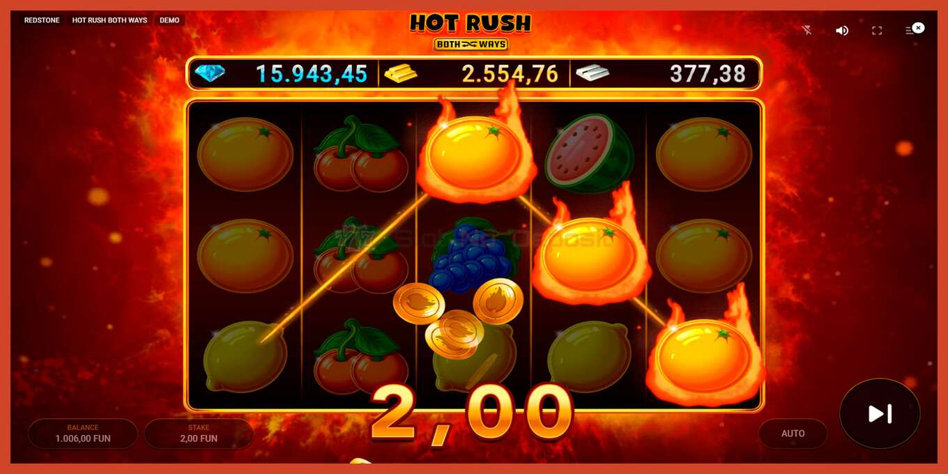 Slot skrinshoti: Hot Rush Both Ways depozit yoq, raqam - 4