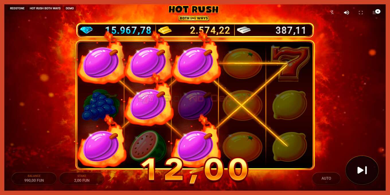 Slot skrinshoti: Hot Rush Both Ways depozit yoq, raqam - 5