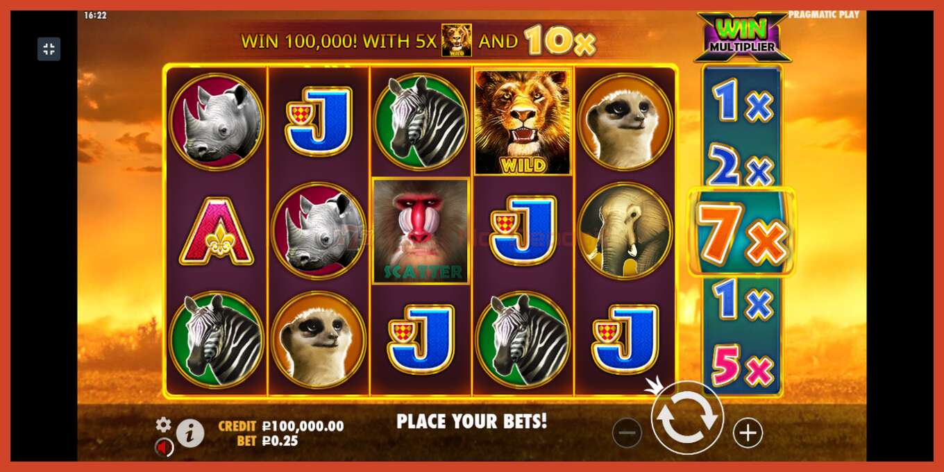 Slot screenshot: Hot Safari no deposit, number - 2