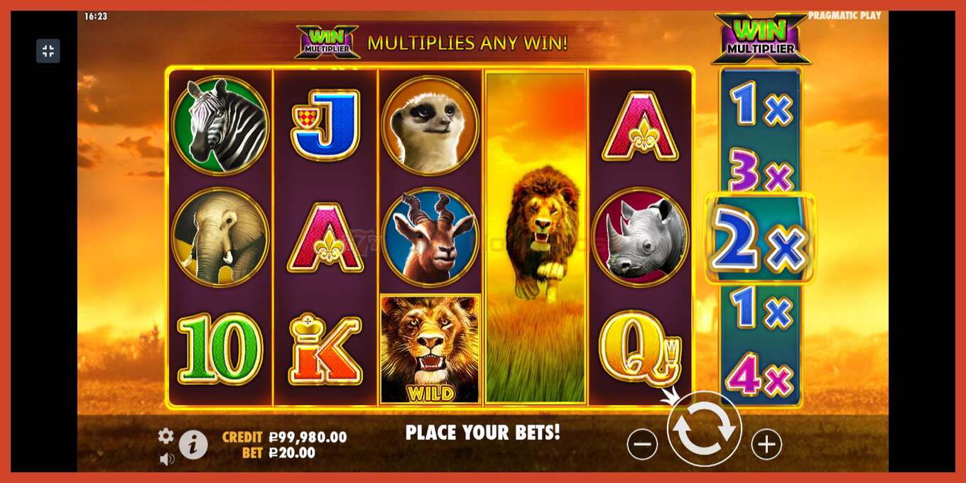 Slot screenshot: Hot Safari no deposit, number - 3