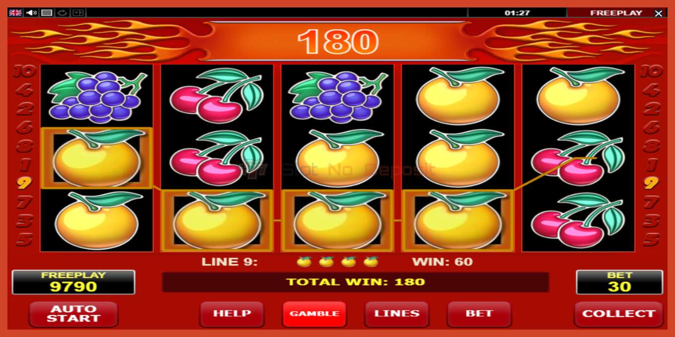 Slot screenshot: Hot Star no deposit, number - 5