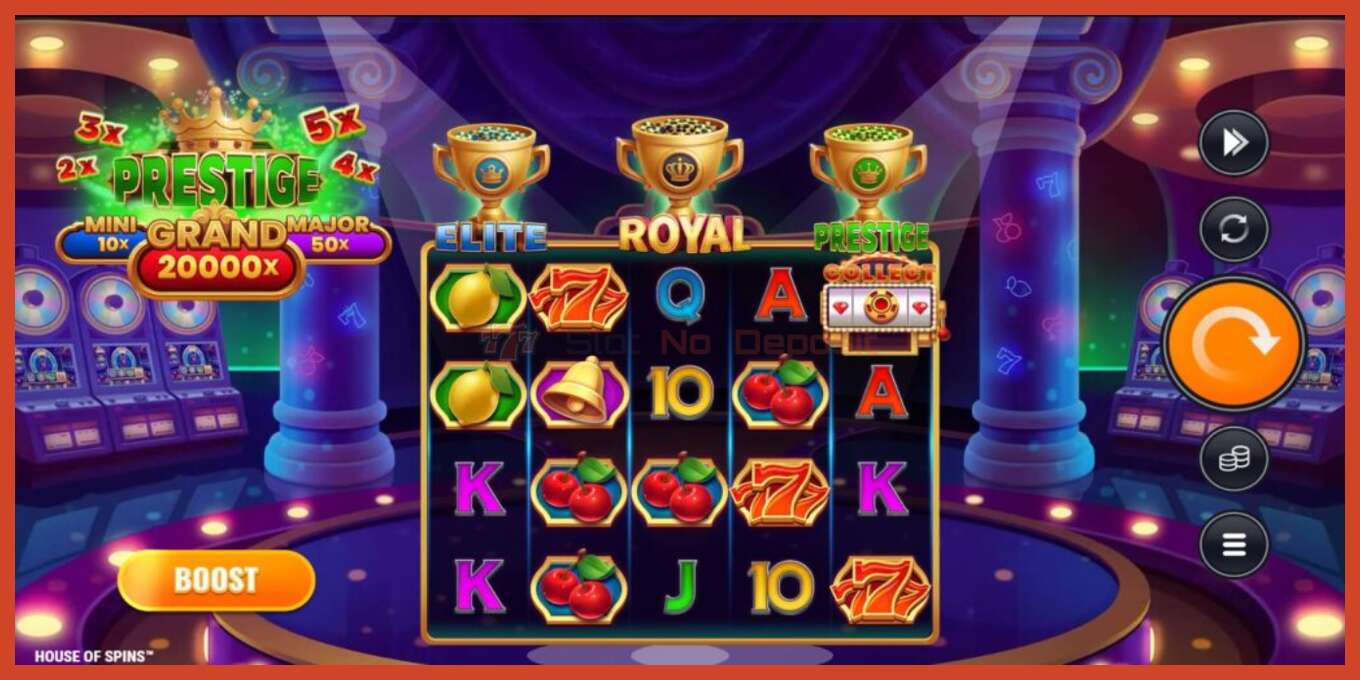 Tangkapan layar slot: House of Spins tidak ada setoran, nomor - 1