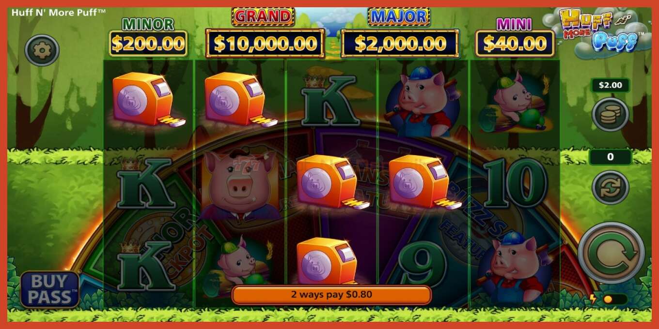 Slot screenshot: Huff N More Puff no deposit, number - 3