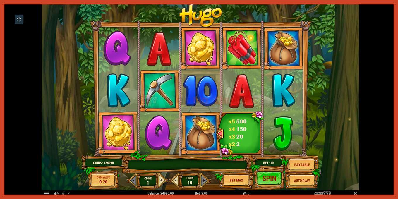 Slot screenshot: Hugo no deposit, number - 3