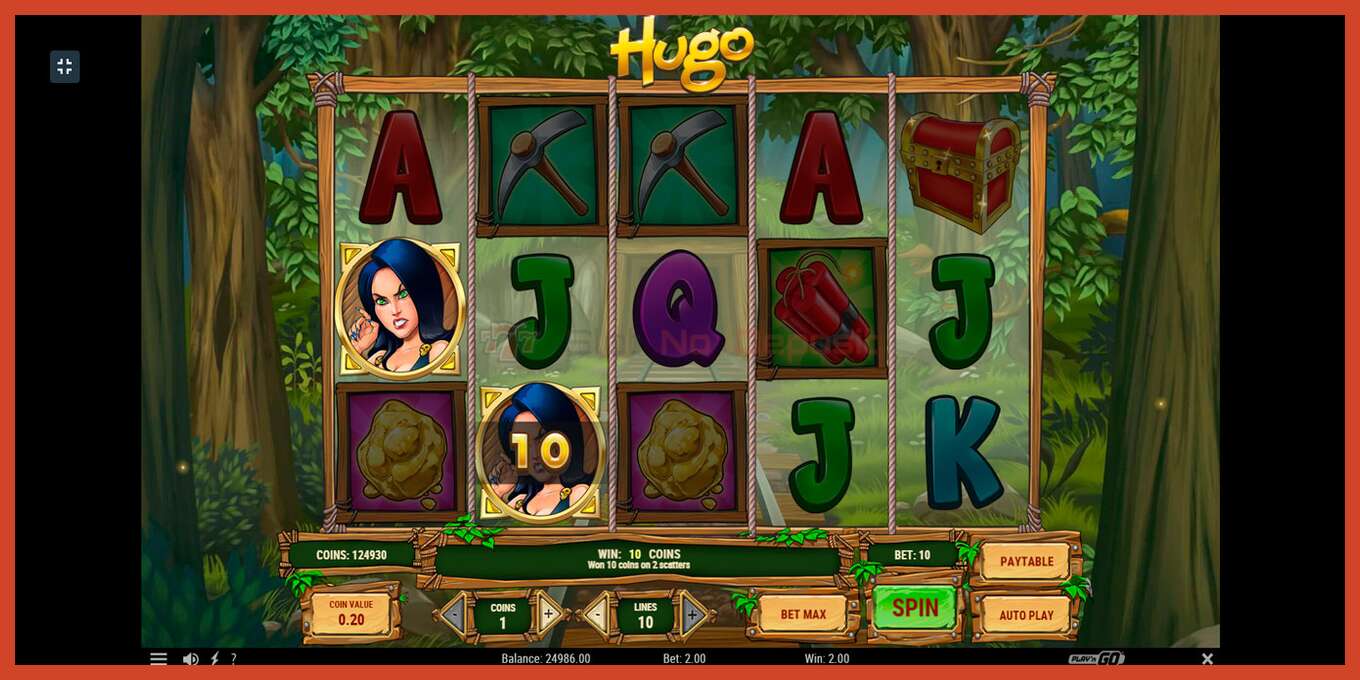 Slot screenshot: Hugo no deposit, number - 4