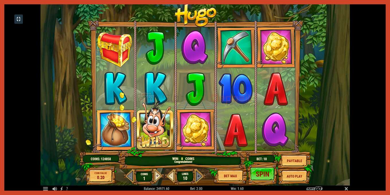 Slot screenshot: Hugo no deposit, number - 5