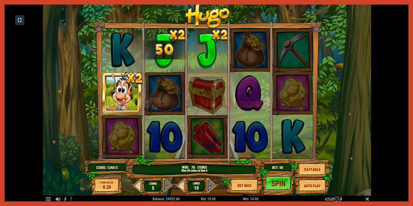 Slot screenshot: Hugo no deposit, number - 8