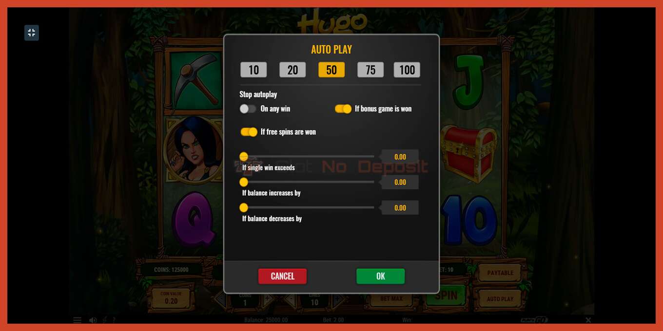 Slot screenshot: Hugo no deposit, number - 9