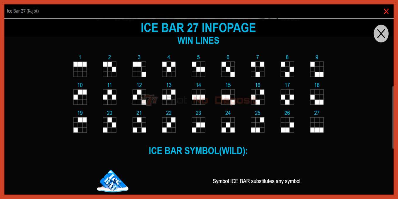 Скріншот слоту: Ice Bar 27 без депозиту, номер - 3