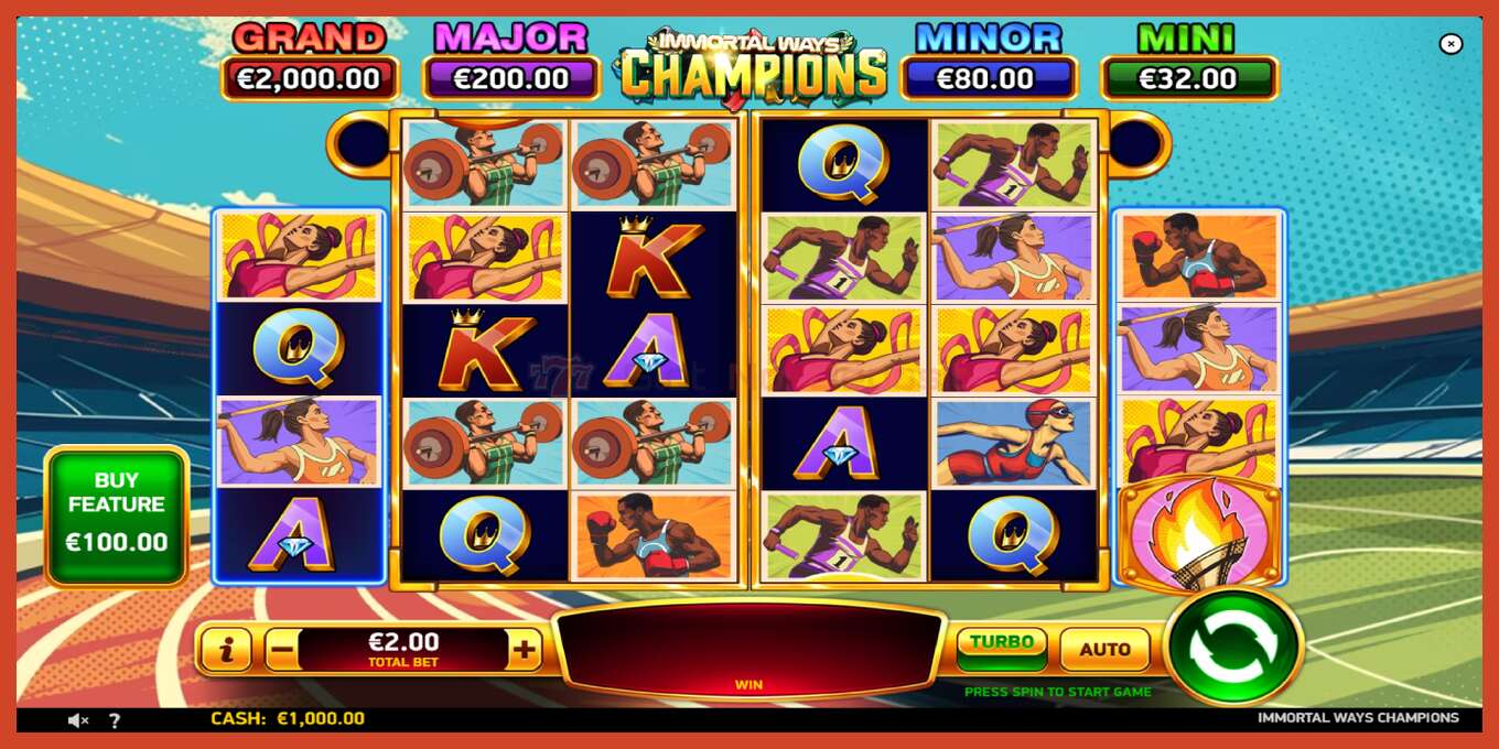 Slot screenshot: Immortal Ways Champions no deposit, number - 2