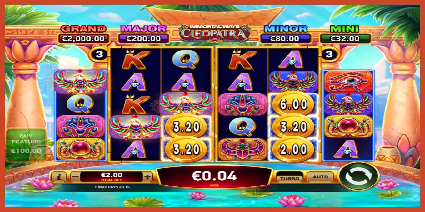 Slot screenshot: Immortal Ways Cleopatra no deposit, number - 2