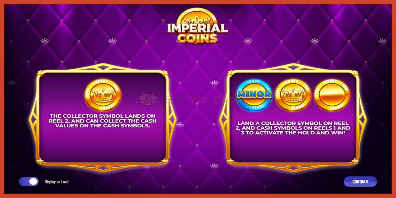 Slot skrinshoti: Imperial Coins depozit yoq, raqam - 1