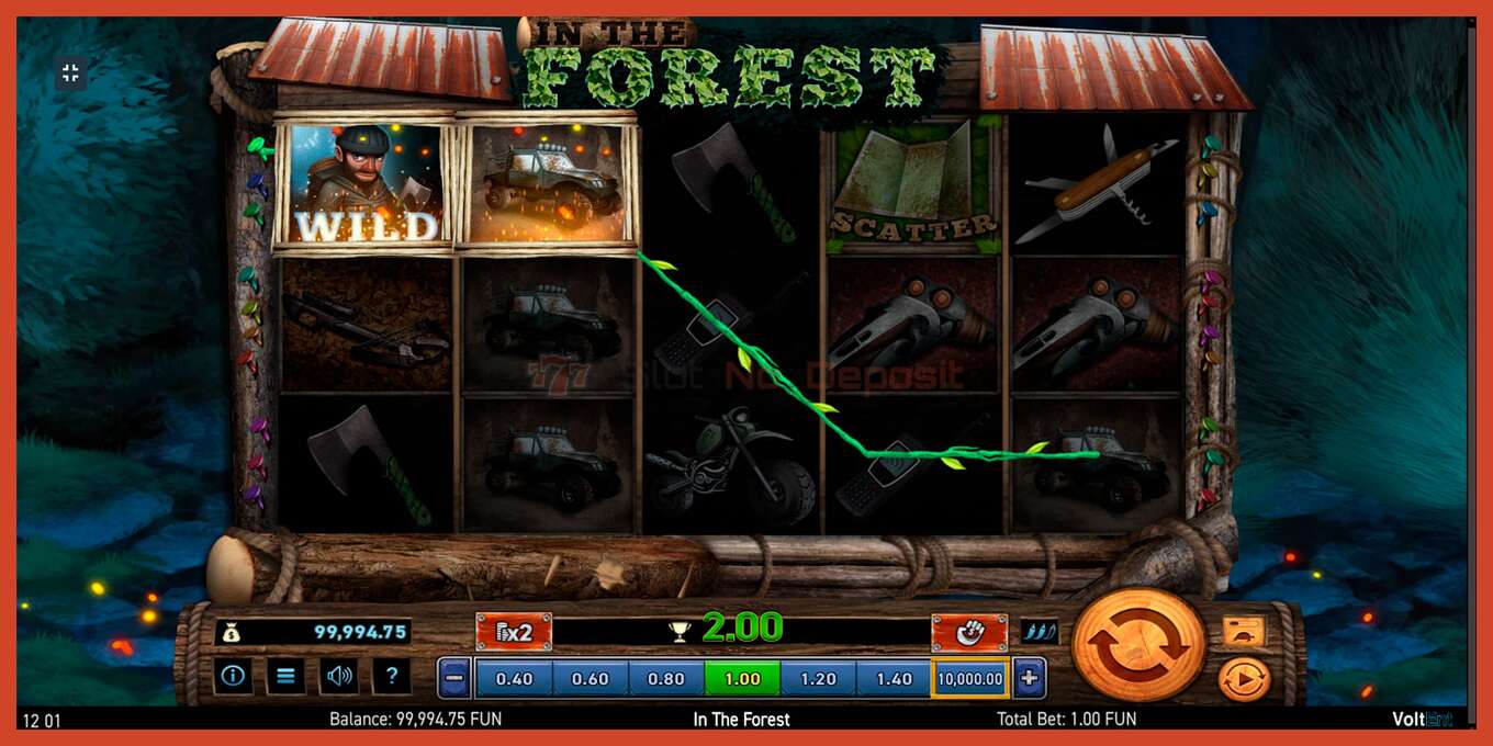 Slot screenshot: In The Forest no deposit, number - 3