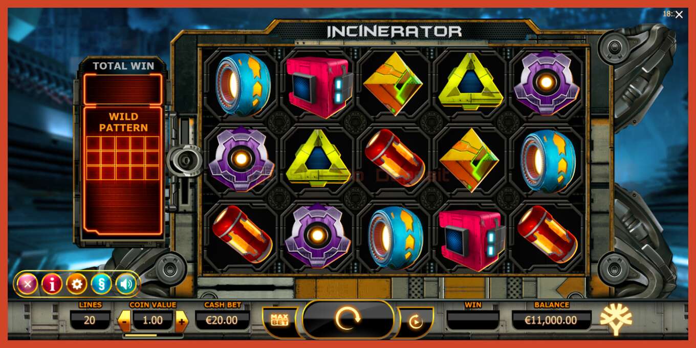 Slot screenshot: Incinerator no deposit, number - 2