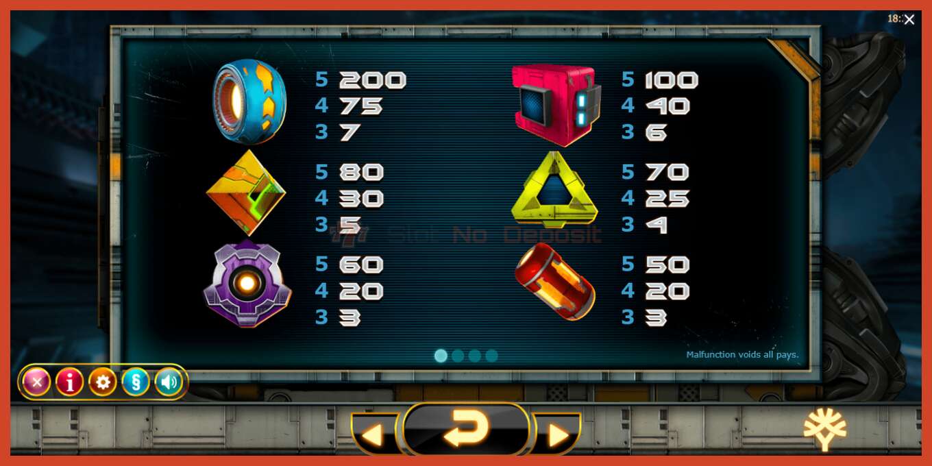 Slot screenshot: Incinerator no deposit, number - 5