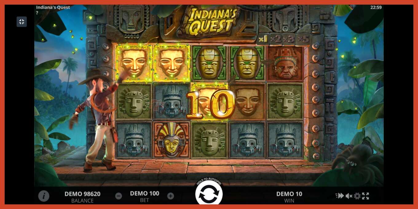 Slot screenshot: Indiana’s Quest no deposit, number - 3