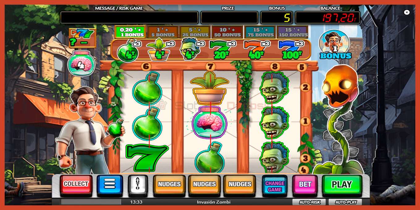 Slot screenshot: Invasion Zombie no deposit, number - 4