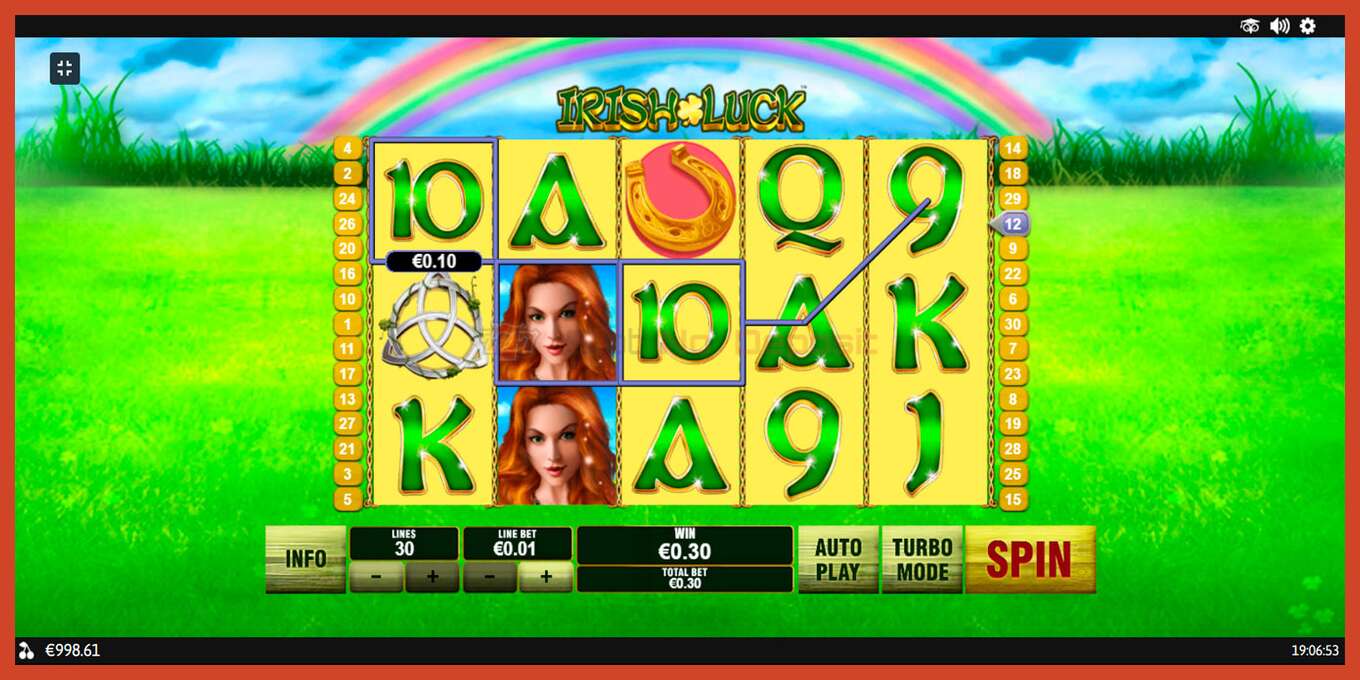 Slot screenshot: Irish Luck no deposit, number - 4